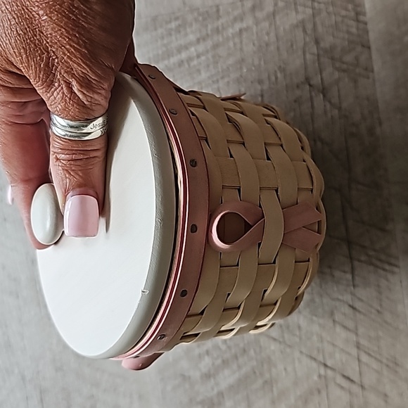 2006 Longaberger Breast Cancer Basket and accessories - Picture 2 of 6